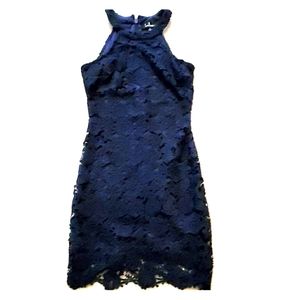 Lulus small Navy Blue Lace mini dress.